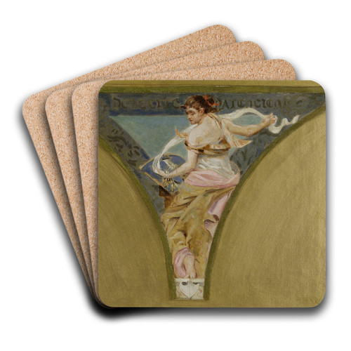 La Dentelle de Valenciennes by Jean Joseph Weerts Art Drink Coaster set