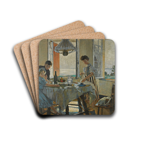 Le Petit Dejeuner by Lucien Simon Drink Coasters - set of 4
