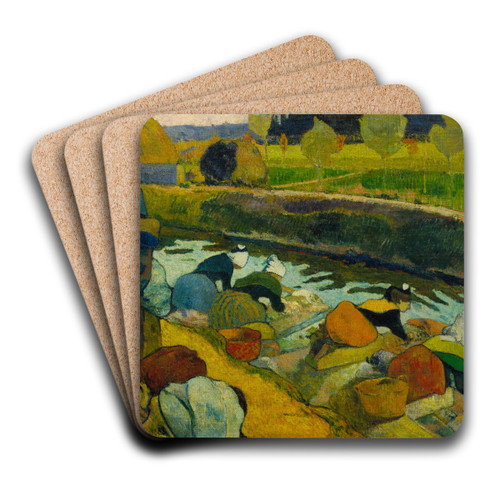 Washerwomen by Paul Gauguin Art Drink Coaster set