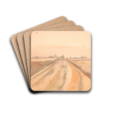 Fra Taarnby by Poul Simon Christiansen Drink Coasters - set of 4