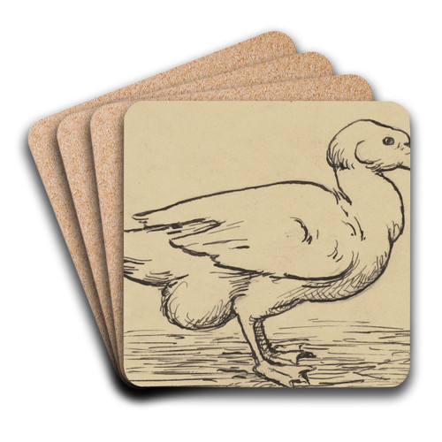 Ente by Hans Thoma Art Drink Coaster set