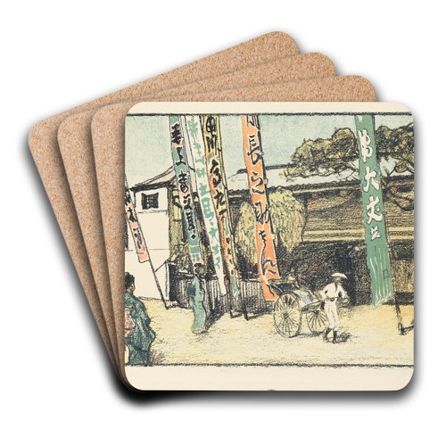 From Japan by Emil Orlik Art Drink Coaster set