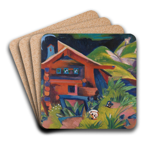 Alphtte by Ernst Ludwig Kirchner Art Drink Coaster set