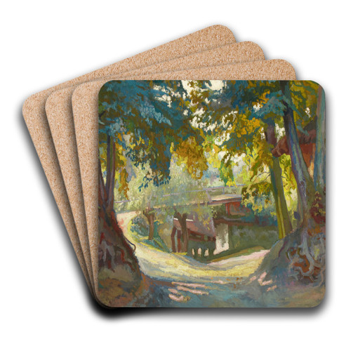 Day in Autumn by Stanisaw Kamocki Art Drink Coaster set