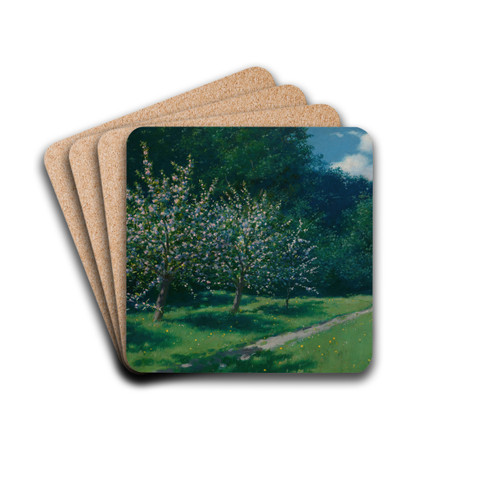 Apple-Trees in Bloom by Stanisaw Witkiewicz Drink Coasters - set of 4