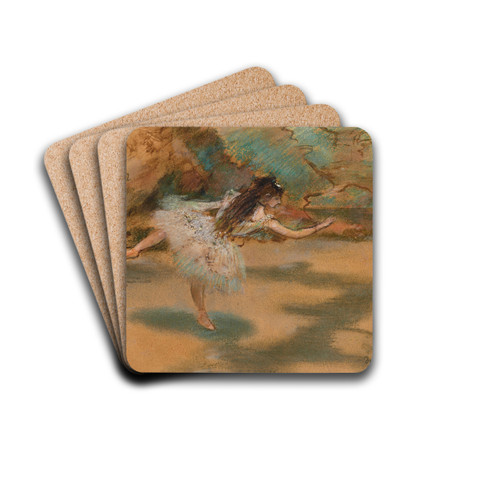 Danseuse sur une pointe by Edgar Degas Drink Coasters - set of 4 Danseuse sur une pointe by Edgar Degas Drink Coasters - set of 4
