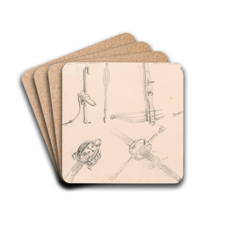 Bow and Arrow, pe by Nicaise De Keyser Drink Coasters - set of 4