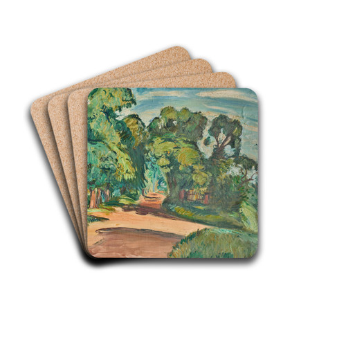 La croise des chemins by Emile Othon Friesz Drink Coasters - set of 4 La croise des chemins by Emile Othon Friesz Drink Coasters - set of 4