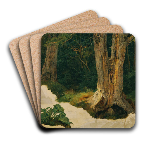 Baumstudie by Ferdinand Georg Waldmller Art Drink Coaster set