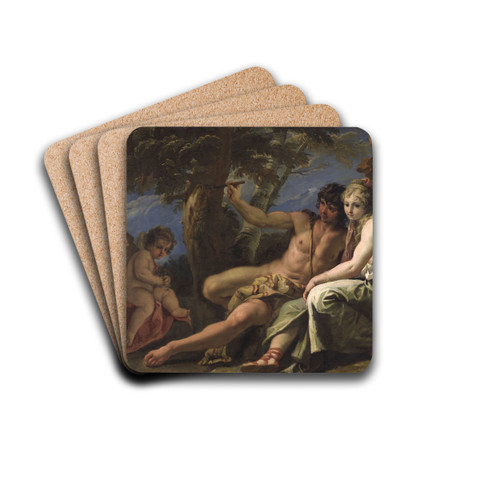 Angelica and Medoro by Sebastiano Ricci Drink Coasters - set of 4