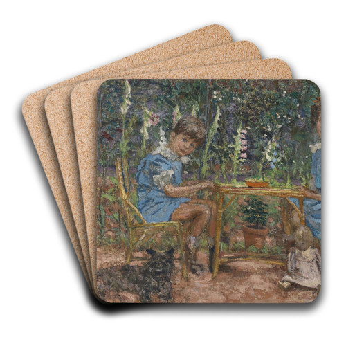 Les Enfants Bassiano by douard Vuillard Art Drink Coaster set