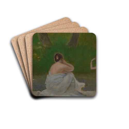 In the Park by Stanisaw Dbicki Drink Coasters - set of 4