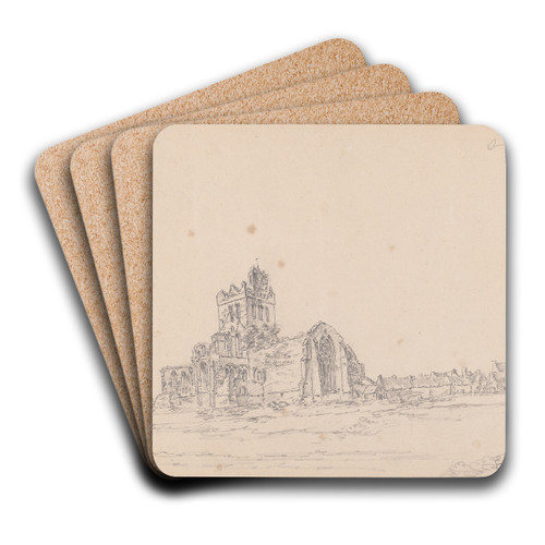 Jedburgh Abbey, Scotland by James Moore Art Drink Coaster set