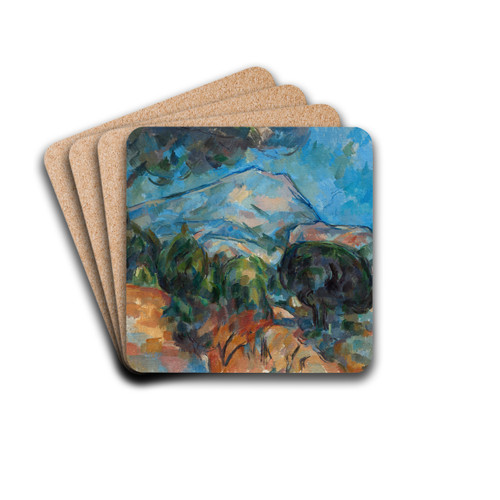 Mount Sainte-Victoire by Paul Czanne Drink Coasters - set of 4 Mount Sainte-Victoire by Paul Czanne Drink Coasters - set of 4