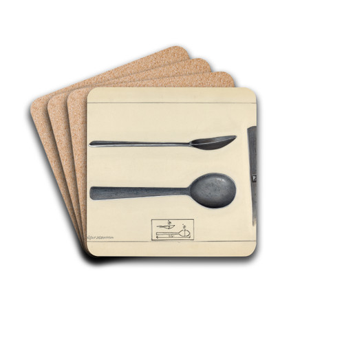 Spoon by Holger Hansen Drink Coasters - set of 4