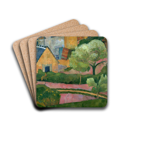 Farmyard at Le Pouldu by Jan Verkade Drink Coasters - set of 4