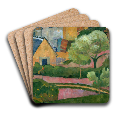 Farmyard at Le Pouldu by Jan Verkade Art Drink Coaster set