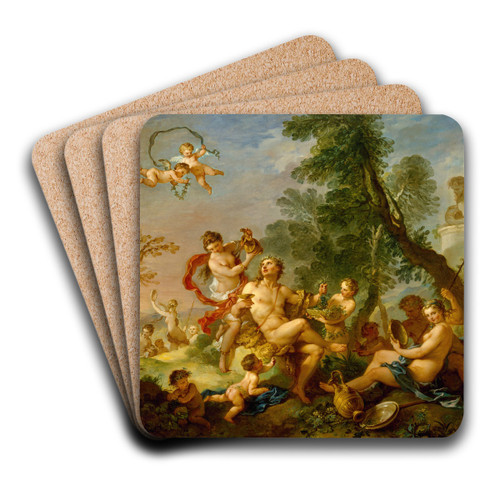 Bacchanal by Charles-Joseph Natoire Art Drink Coaster set