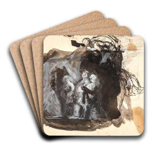 Studie til Diogenes by Oluf Hartmann Art Drink Coaster set