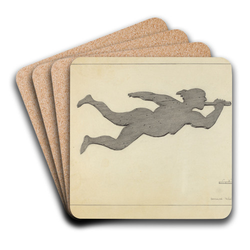 Weather Vane by Bernard Westmacott Art Drink Coaster set