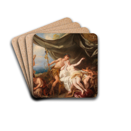 Bacchus and Ariadne by Jean-Franois de Troy Drink Coasters - set of 4