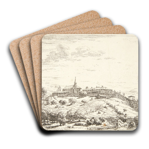 En by p en bakketop by Karel Dujardin Art Drink Coaster set