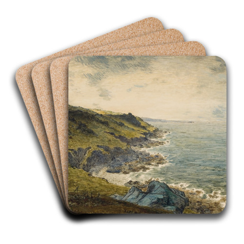 The Coast at Grville by Jean-Franois Millet Art Drink Coaster set
