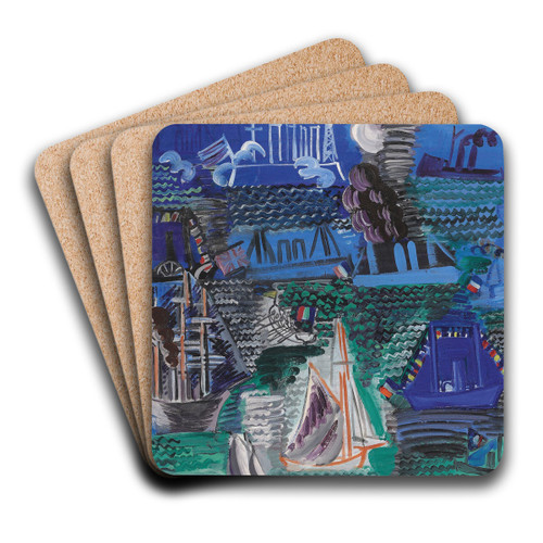 Bateaux by Raoul Dufy Art Drink Coaster set