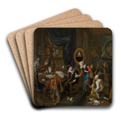 The Collector by Gerard Thomas Art Drink Coaster set