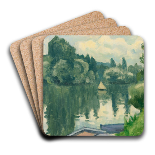 La Petite Voile Poissy by Albert Marquet Art Drink Coaster set