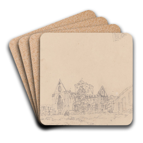 Pluscarden Abbey, Scotland by James Moore Art Drink Coaster set