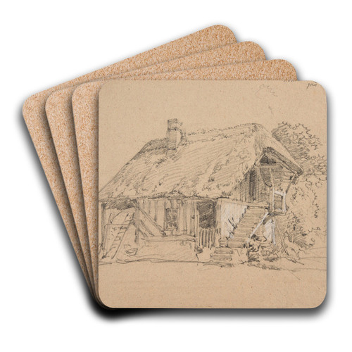 Maison prs Trouville by Jacques-Raymond Brascassat Art Drink Coaster set