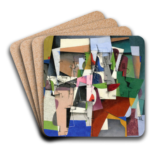 The piano by Georges Valmier Art Drink Coaster set