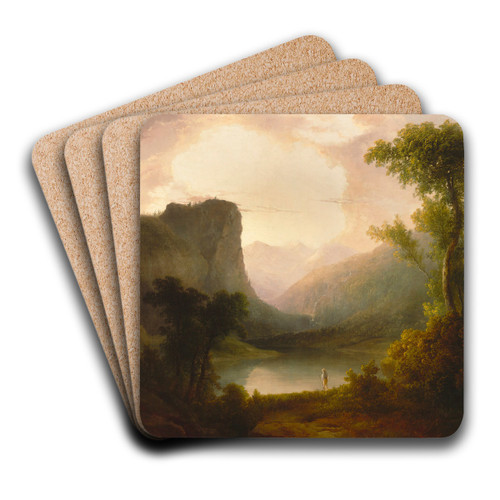 In Nature's Wonderland by Thomas Doughty Art Drink Coaster set