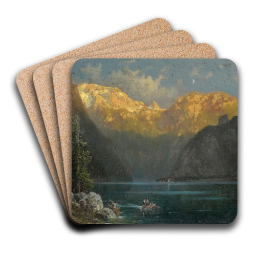Atmosphere at the Knigssee by Ludwig Sckell Art Drink Coaster set