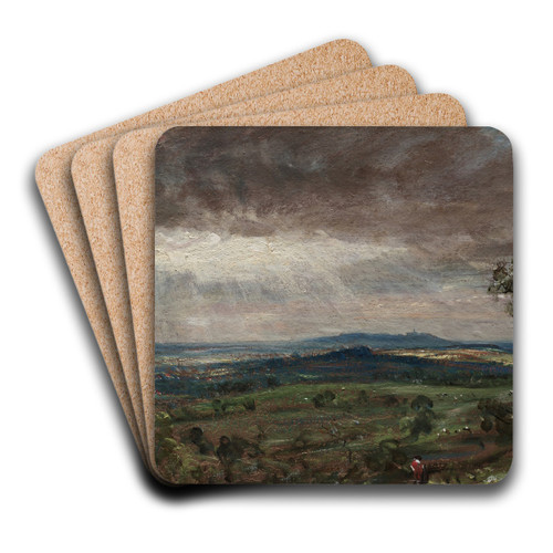 Hampstead Heath, Looking Toward Harrow by John Constable Art Drink Coaster set
