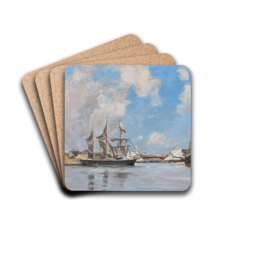 Deauville. Le bassin by Eugne Boudin Drink Coasters - set of 4