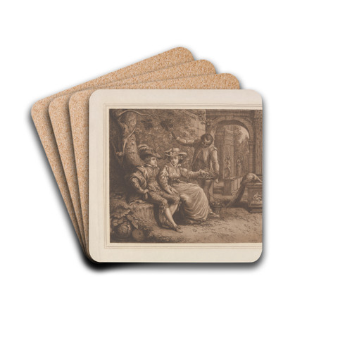 Richard and Maria Cosway, and Ottobah Cugoano by Richard Cosway Drink Coasters - set of 4