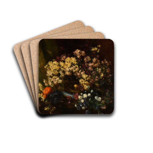 Chrysanthmes by Antoine Vollon Drink Coasters - set of 4