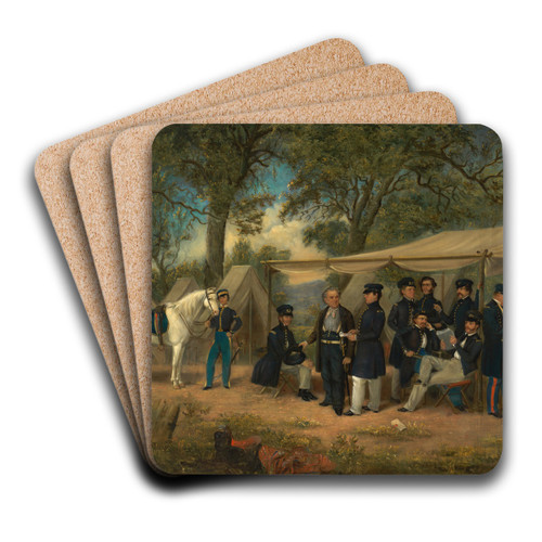 Zachary Taylor at Walnut Springs by William Garl Browne Jr. Art Drink Coaster set Zachary Taylor at Walnut Springs by William Garl Browne Jr. Art Drink Coaster set