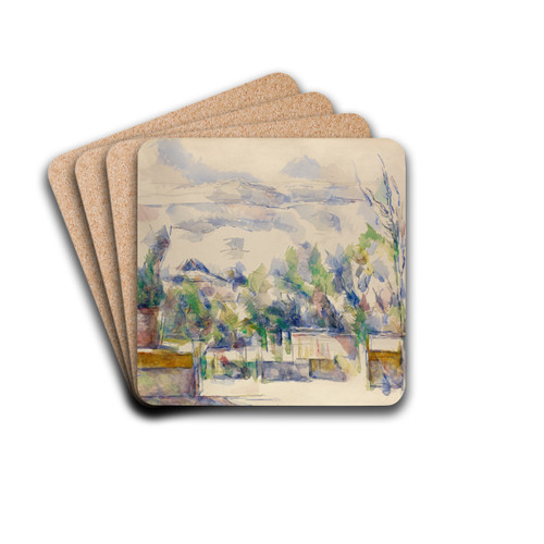 The Terrace at the Garden at Les Lauves by Paul Czanne Drink Coasters - set of 4