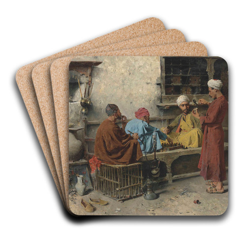 The game by Charles Wilda Art Drink Coaster set The game by Charles Wilda Art Drink Coaster set