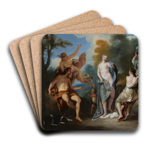 The Judgement Of Paris by Jean-Franois de Troy Art Drink Coaster set