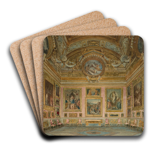 Interior of Palazzo Pitti in Florence; Sala dellIliade by Domenico Caligo Art Drink Coaster set