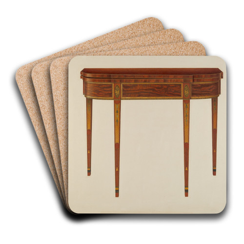 Card Table by Ferdinand Cartier Art Drink Coaster set
