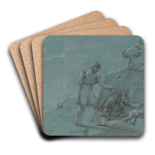 Oedipus Discovered by the Shepherds by Jean Antoine Verschaeren Art Drink Coaster set Oedipus Discovered by the Shepherds by Jean Antoine Verschaeren Art Drink Coaster set