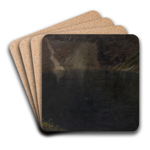 Czarny Staw (Black Lake) by Leon Wyczkowski Art Drink Coaster set