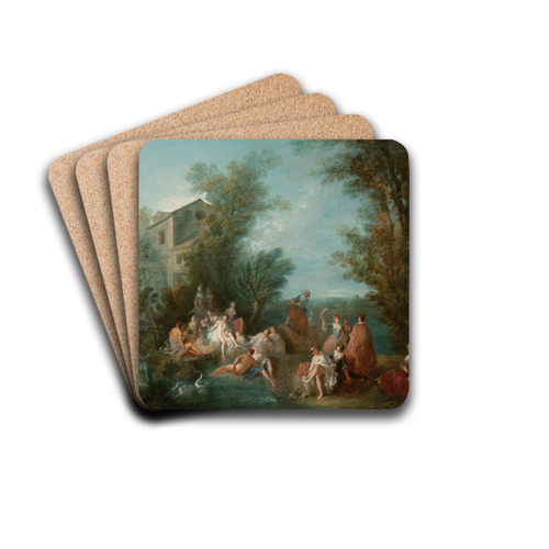 Fte Champtre by Bonaventure de Bar Drink Coasters - set of 4