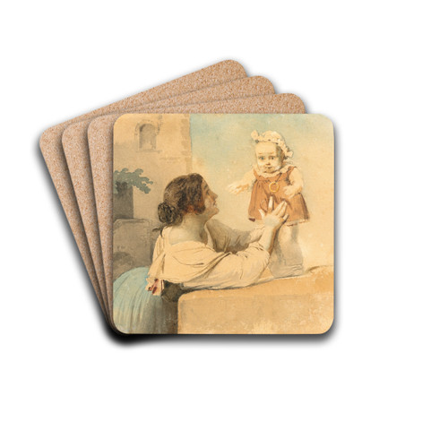 The first steps by Ernst Meyer Drink Coasters - set of 4 The first steps by Ernst Meyer Drink Coasters - set of 4