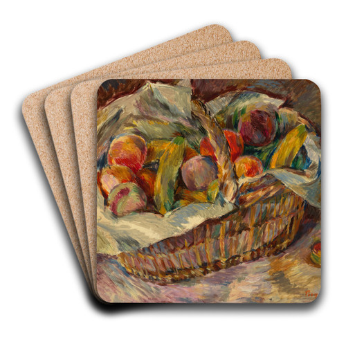 Frchtekorb by Edmund Conrad Ferdinand von Freyhold Art Drink Coaster set